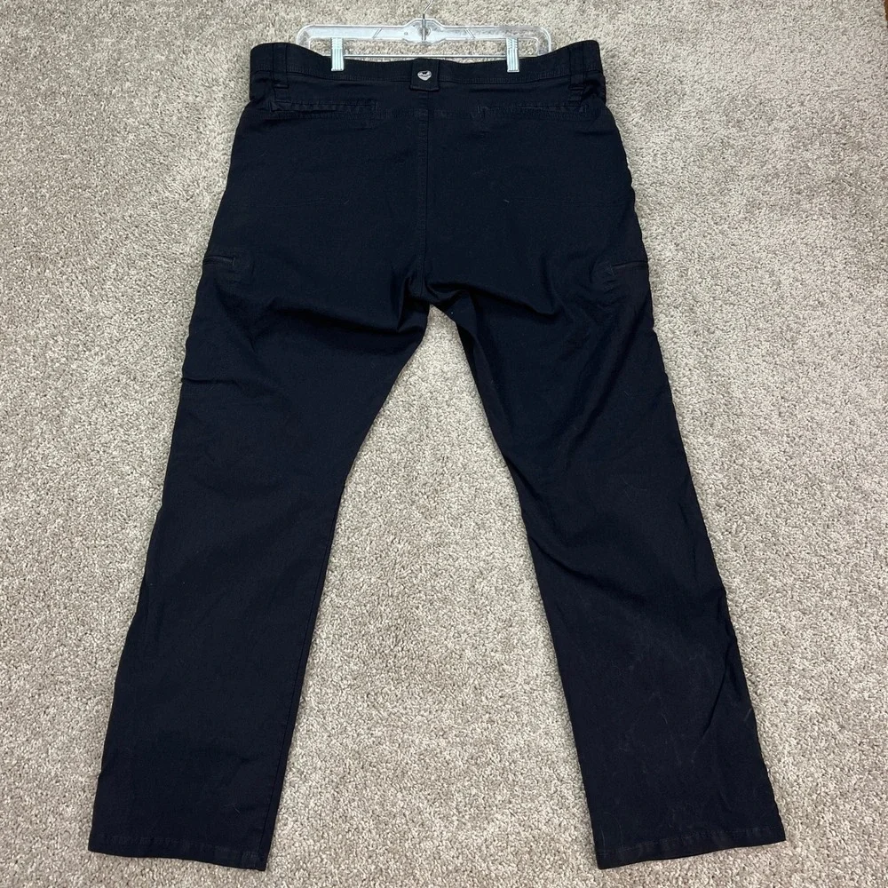 Wrangler ATG‎ Pants Mens 40x30 Black Cargo Elastic Waist Gusset in Knees Stretch